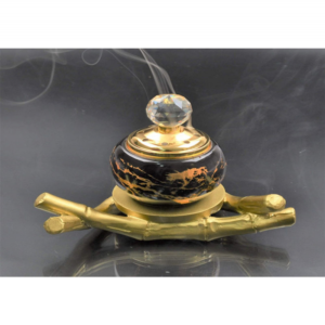 مبخرة سيراميك بقاعدة خشبية في السعودية