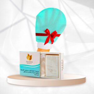 بكج التوهّج الطبيعي – صابونة الجلوتاثيون سعادة بيوتي + الليفة الكورية