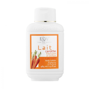 فير اند وايت - لوشن مرطب لتفتيح وتنقية البشرة بخلاصة الجزر 485 مل