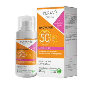 بيورافي واقي شمسي 50 مل للبشرة الحساسة